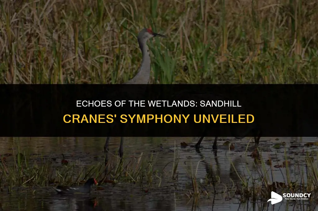 what does a flock of sandhill cranes sound like