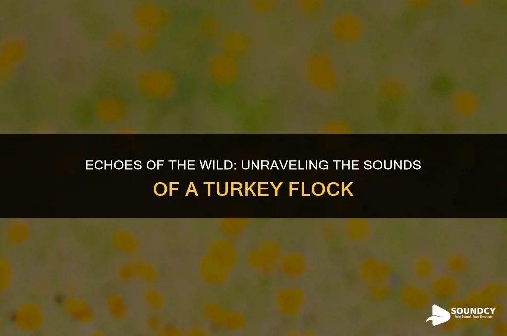 what does a flock of wild turkeys sound like