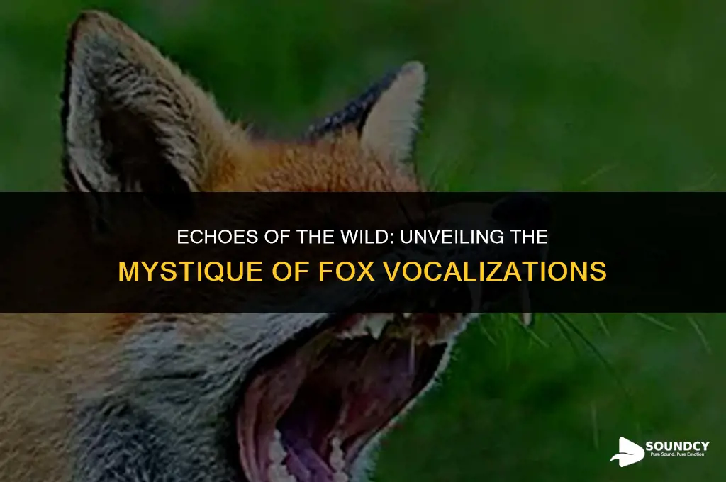 what does a fox sound like in the wild