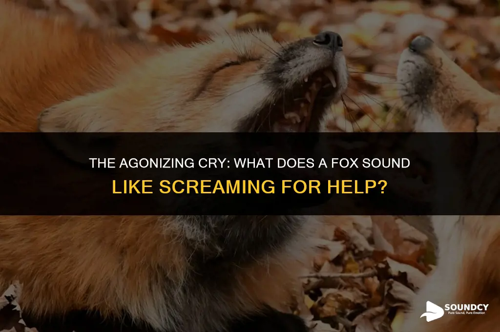 what does a fox sound like screaming for help