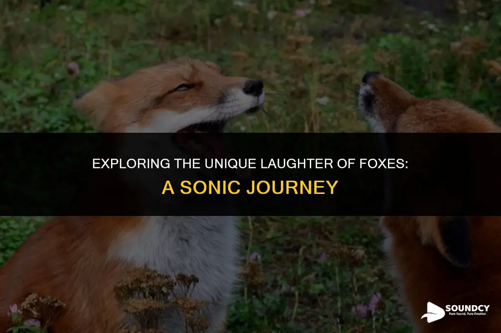 what does a fox sound like when it laughs