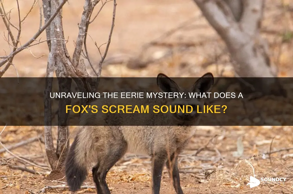 what does a fox sound like when it screams