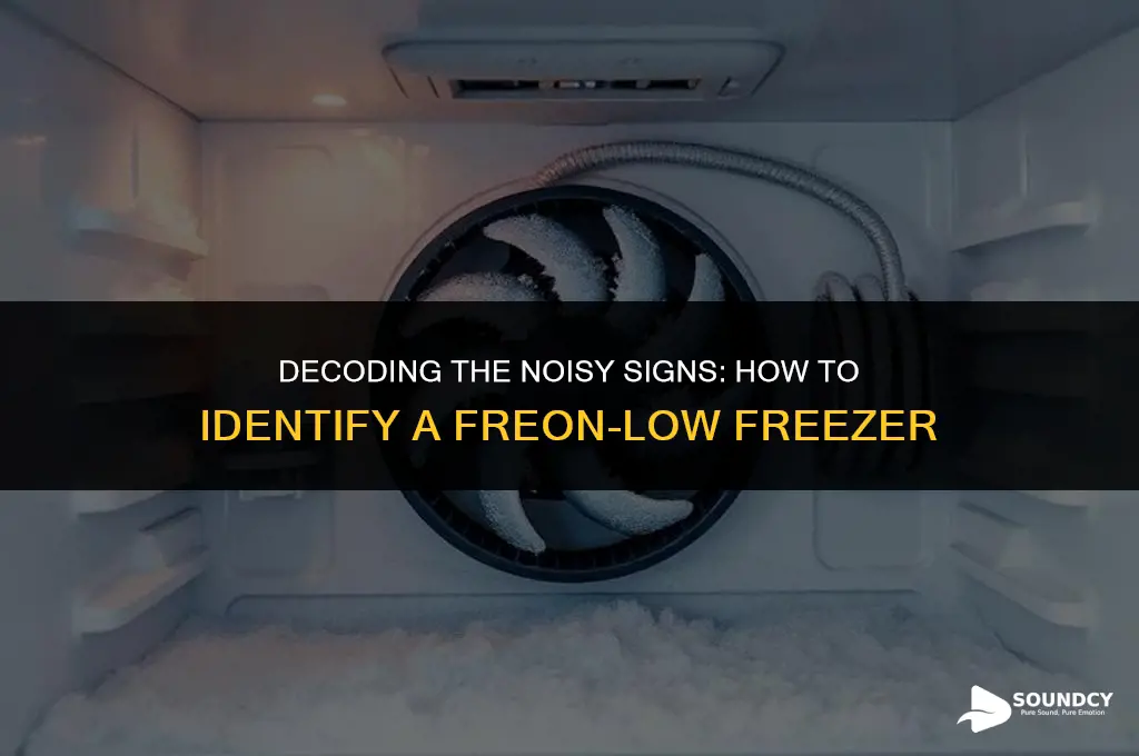 what does a freezer low on freon sound like
