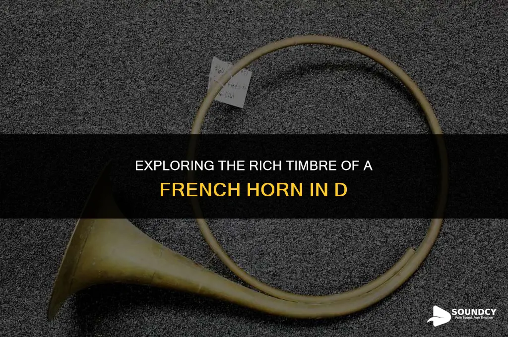 what does a french horn in d sound in
