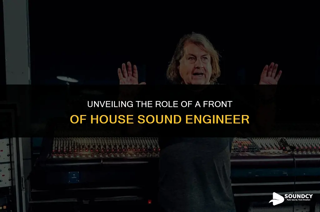 what does a front of house sound engineer do
