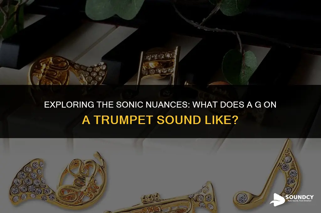 what does a g on a trumpet sound like