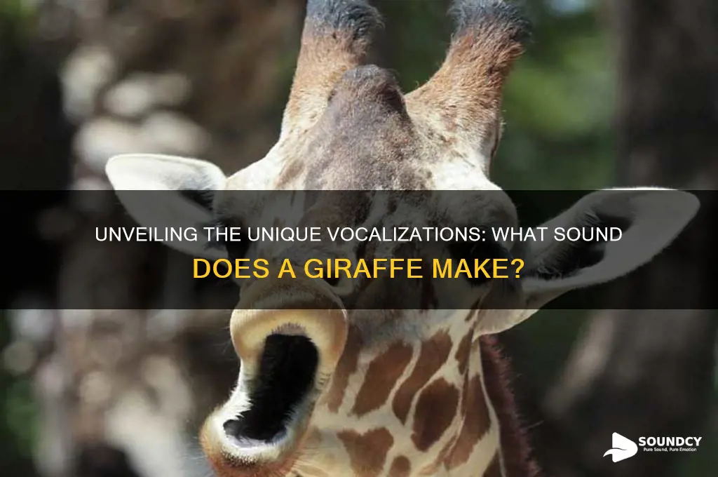 what does a giraffe sound
