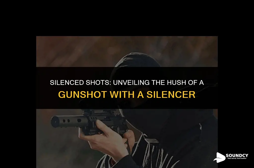 what does a gunshot with a silencer sound like