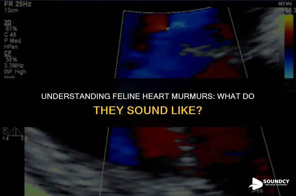 what does a heart murmur in cats sound like