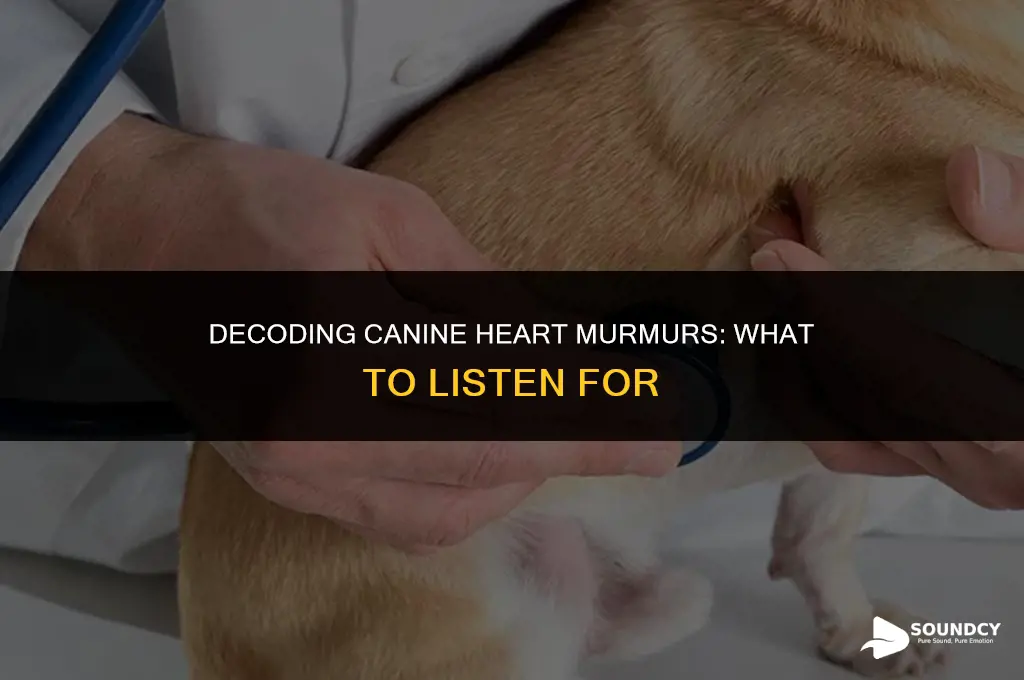 what does a heart murmur in dog sound like