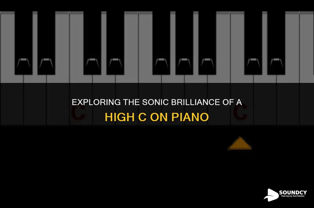 what does a high c sound like on piano