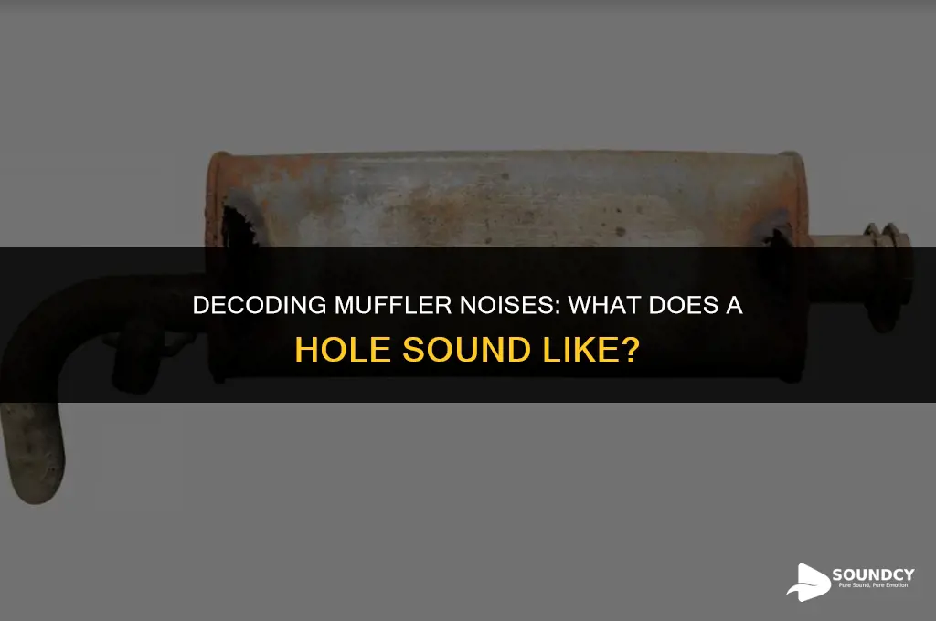 what does a hole in the muffler sound like
