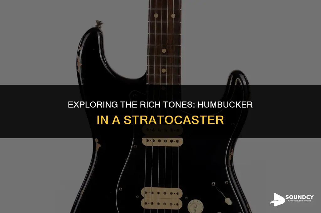 what does a humbucker in a stratocaster sound like