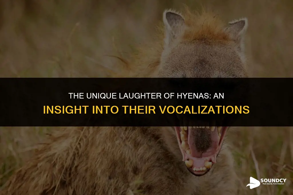 what does a hyena sound like when it laughs
