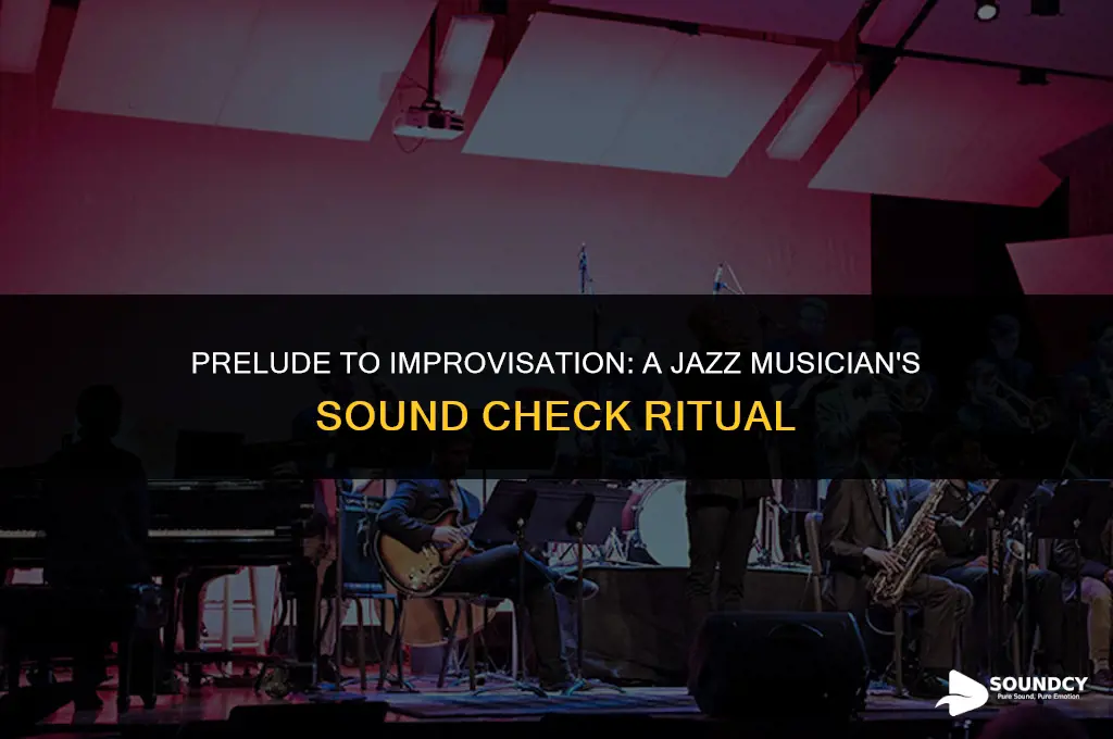 what does a jazz musician call a sound check
