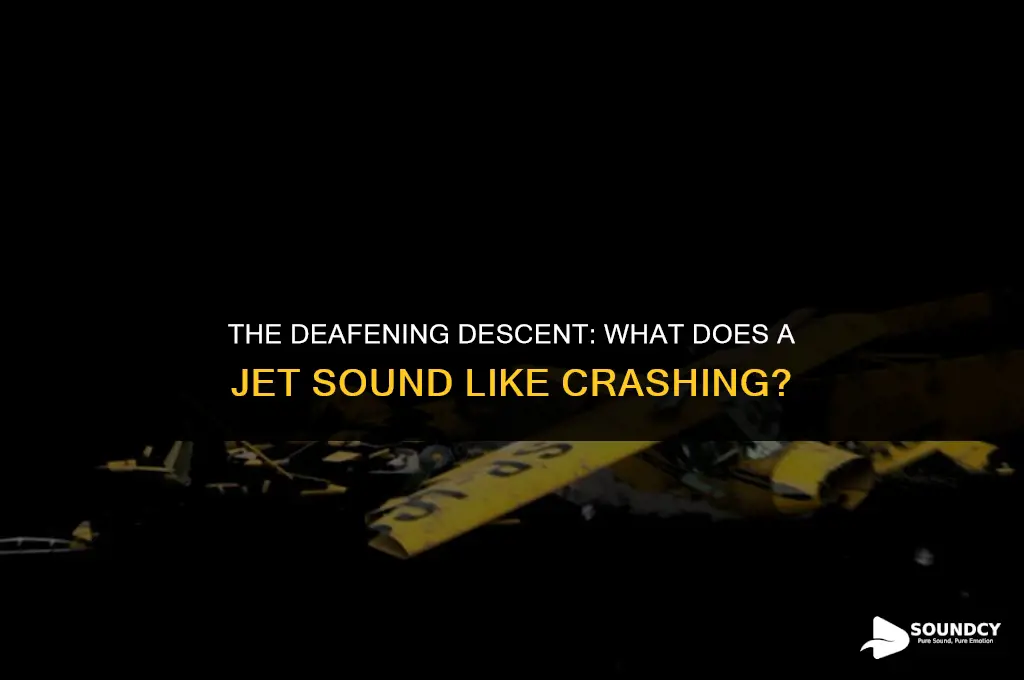 what does a jet sound like crashing to ground