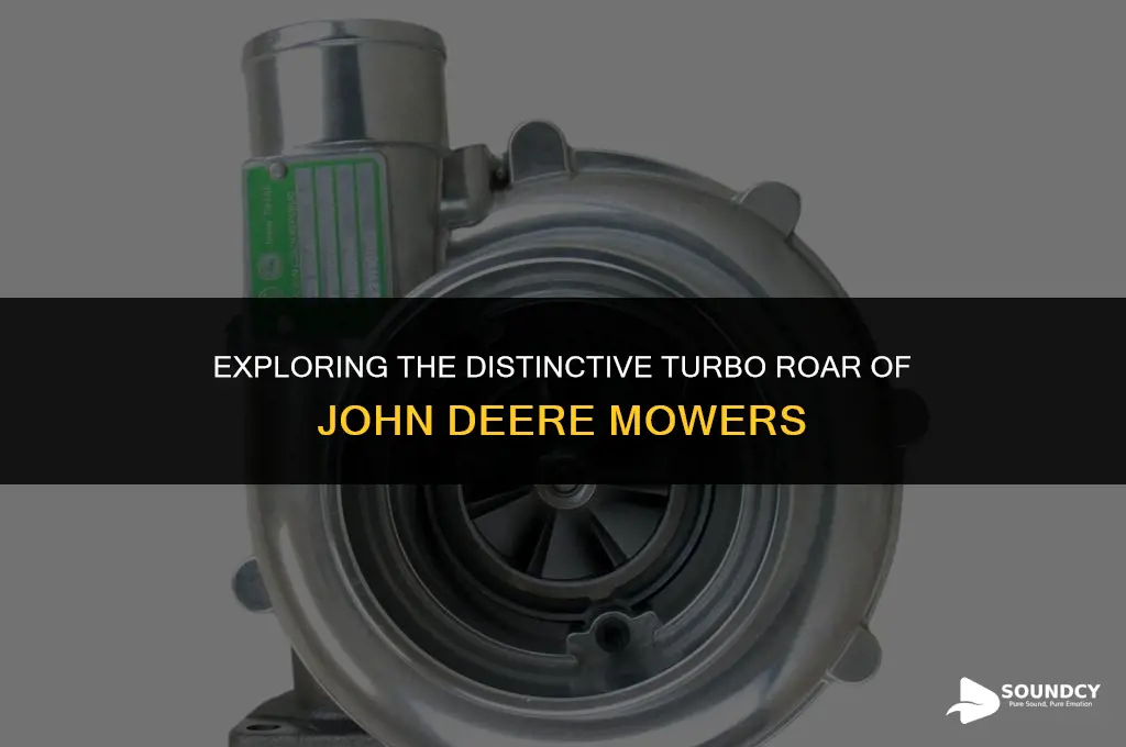 what does a john deere mower turbo sound like