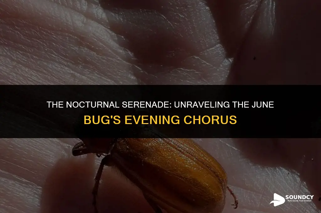 what does a june bug sound like at night