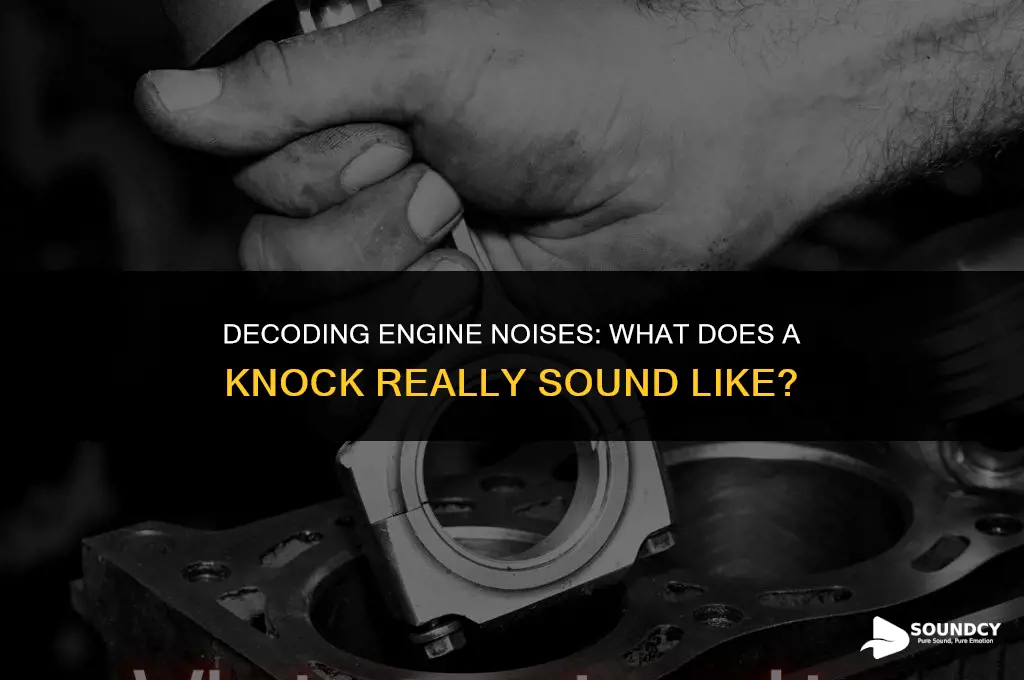 what does a knock in the engine sound like