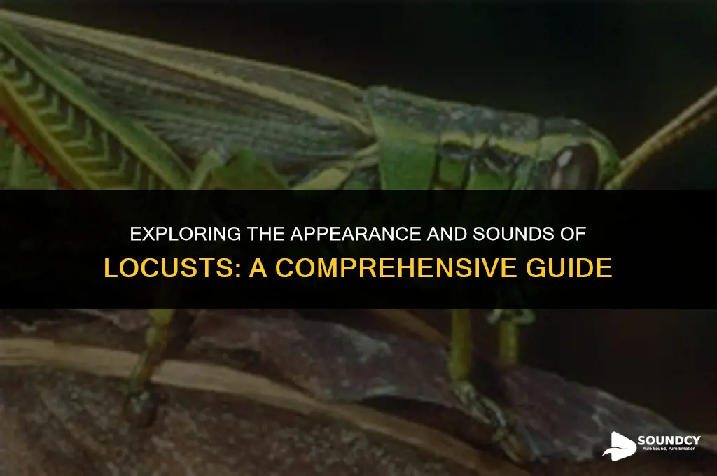 what does a locust look like and sound like