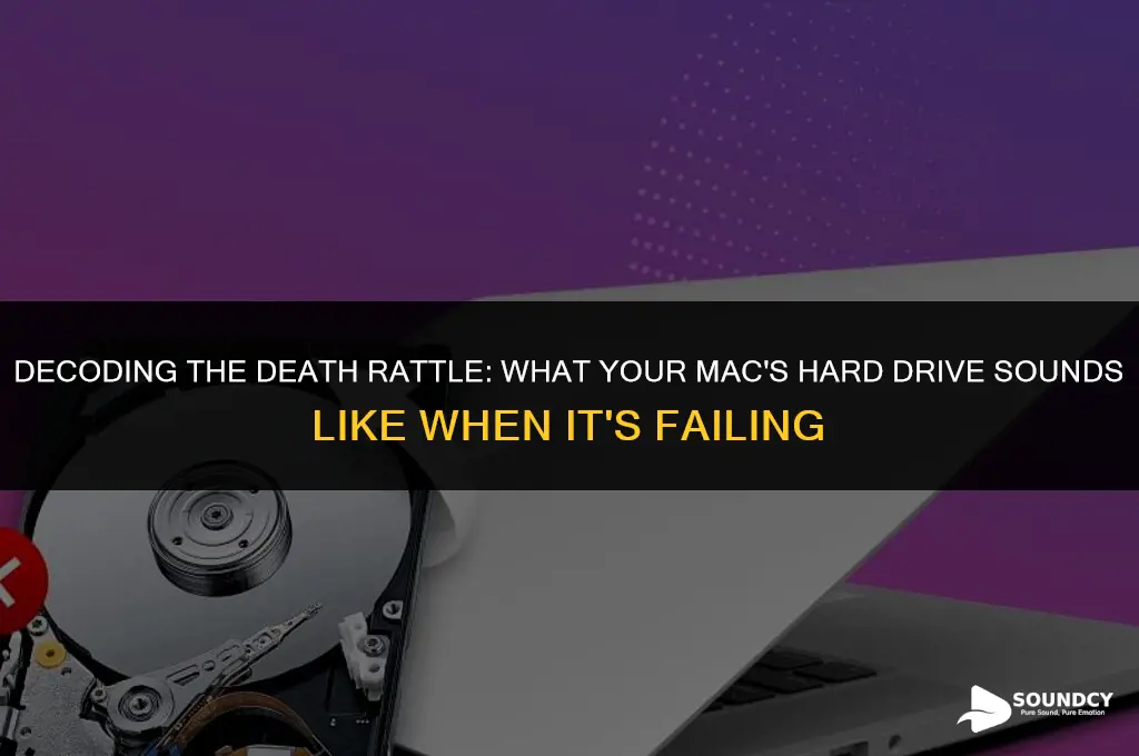 what does a mac dying hard drive sound like