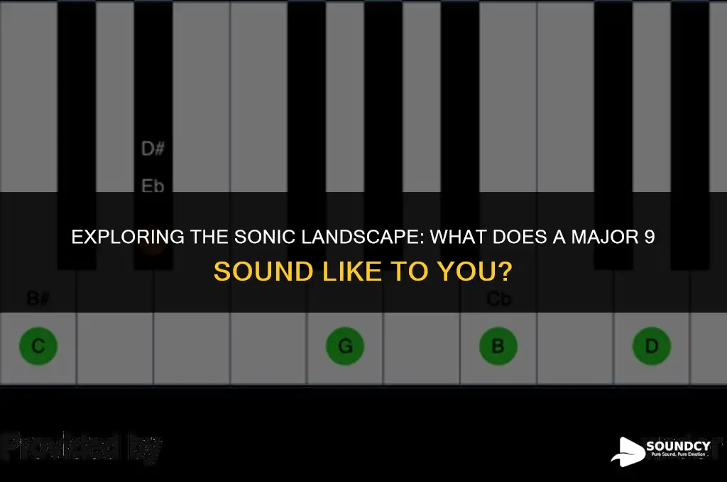 what does a major 9 sound like to you