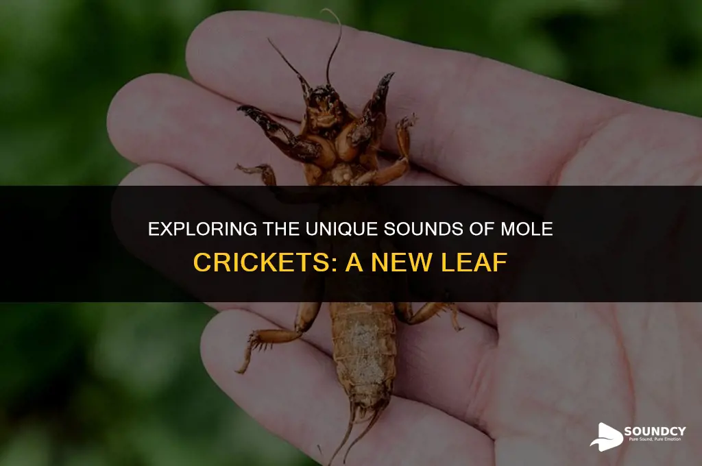 what does a mole cricket sound like new leaf