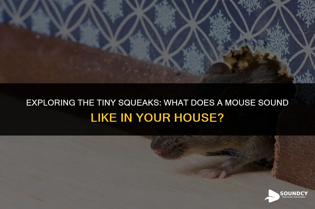 what does a mouse sound like in your house