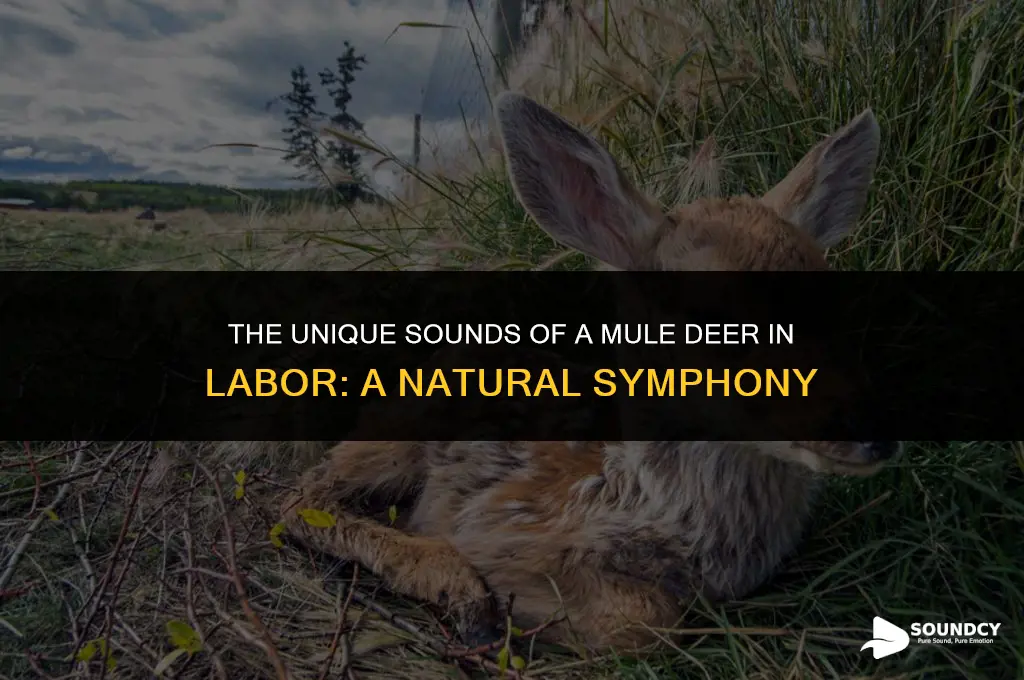 what does a mule-deer in labor sound like