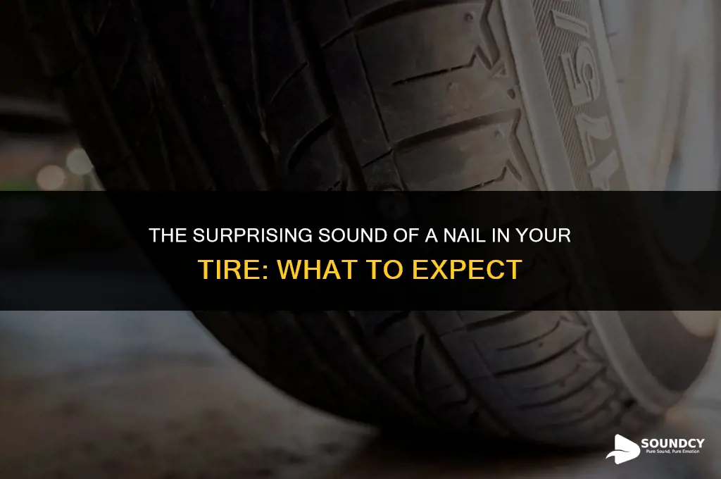 what does a nail in your tire sound like