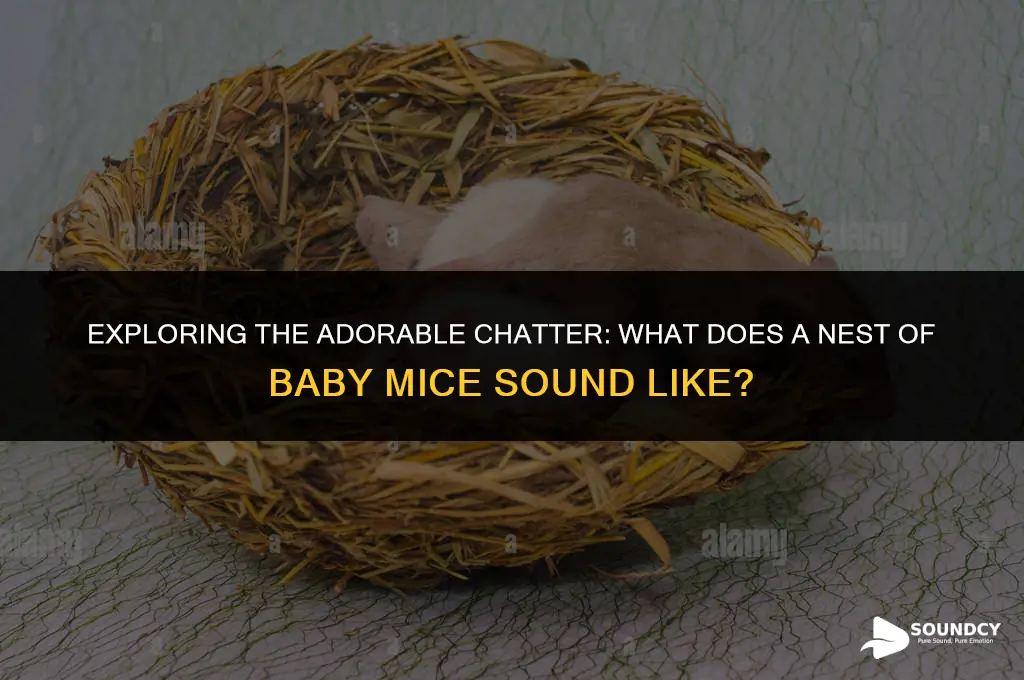 what does a nest of baby mice sound like