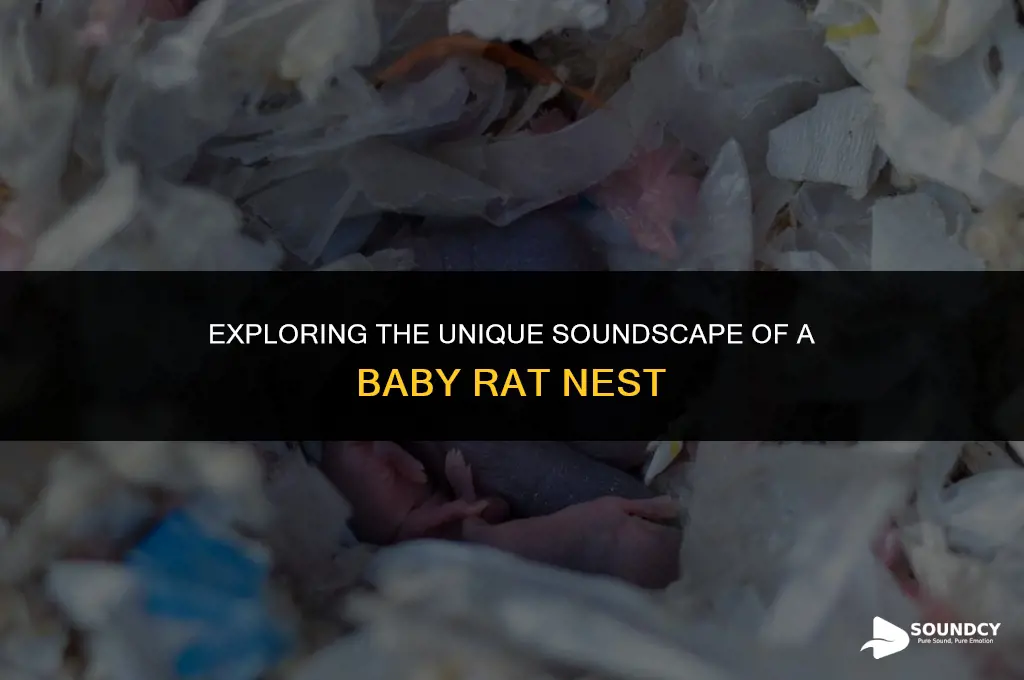 what does a nest of baby rats sound like