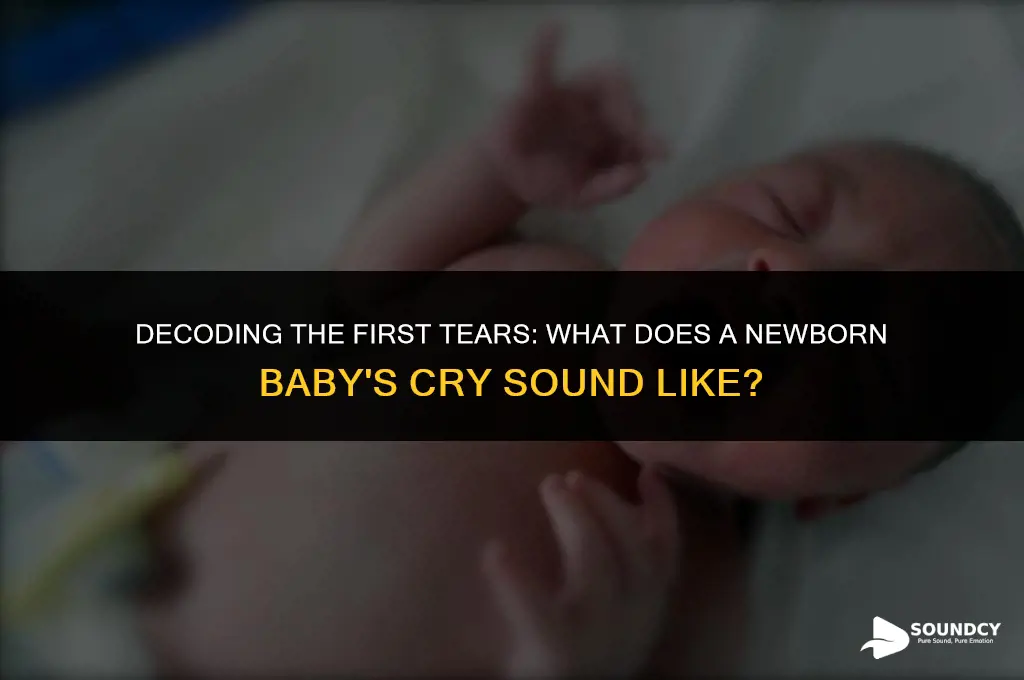 what does a new birn baby cry sound like