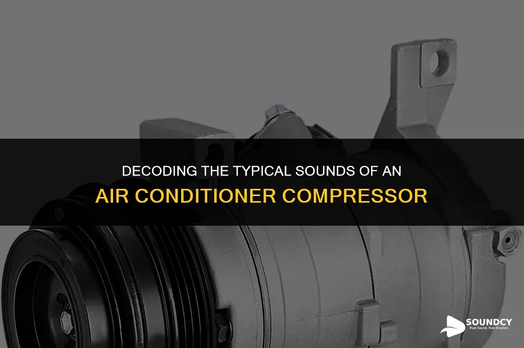 what does a normal air conditioner compressor sound like