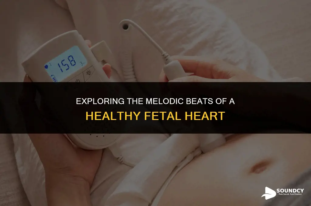 what does a normal fetal heart rate sound like