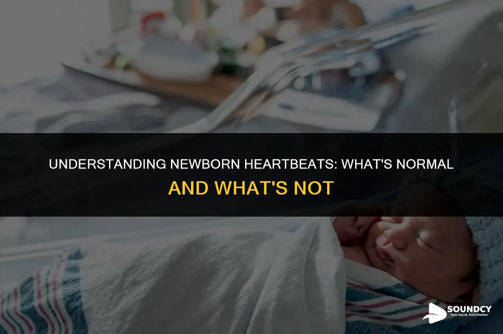 what does a normal newborn heart rate sound like