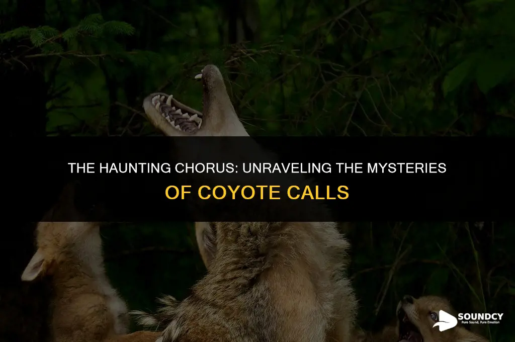 what does a pack of coyotes barking sound like
