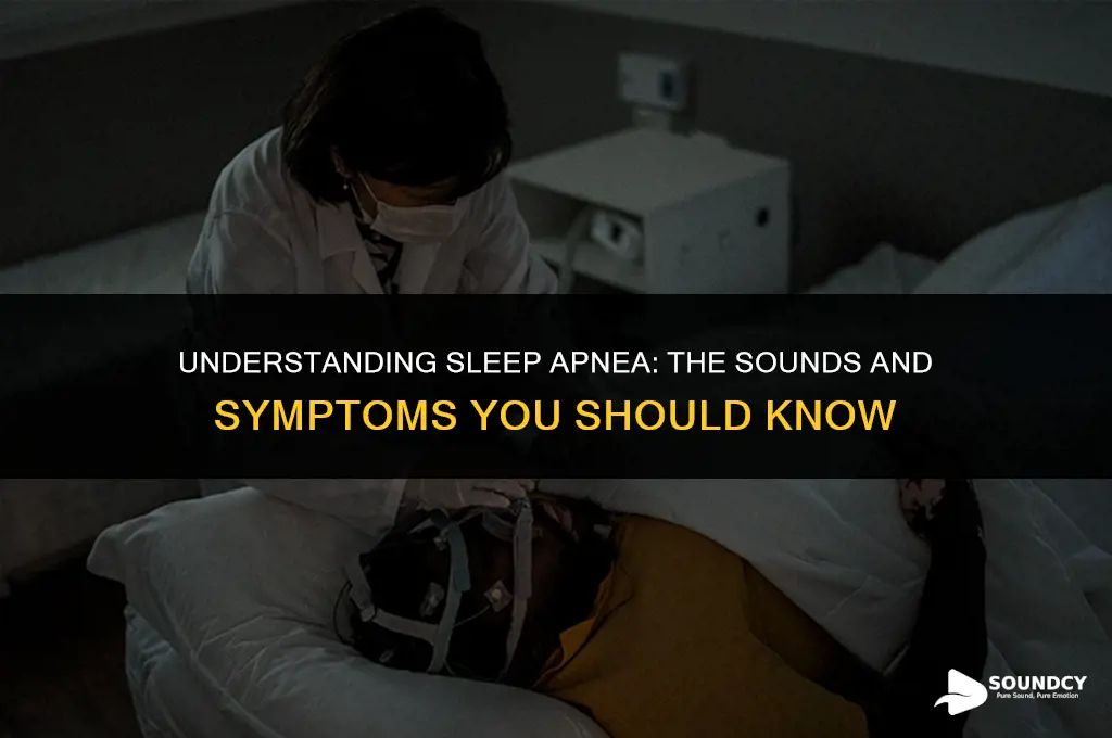 what does a person with sleep apnea sound like