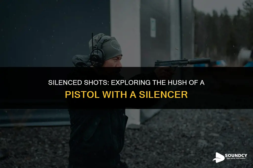 what does a pistol sound like with a silencer