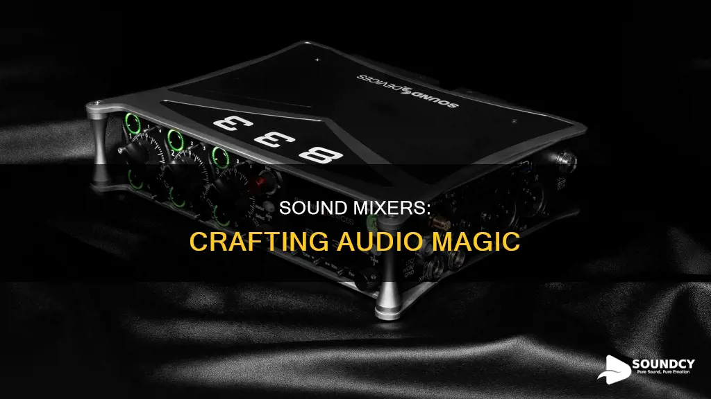 what does a sound mixer do