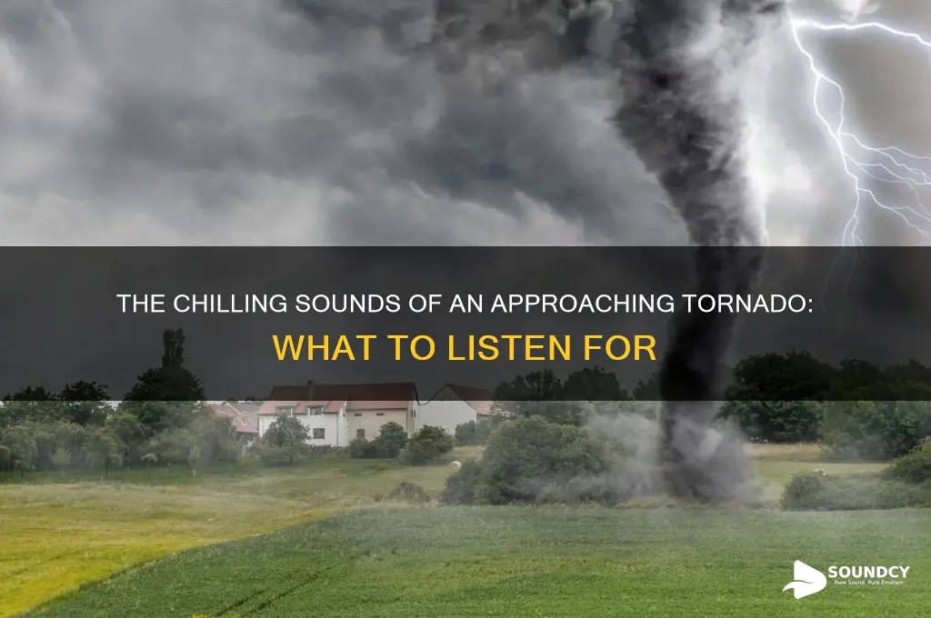 what does a tornado sound like before it hits