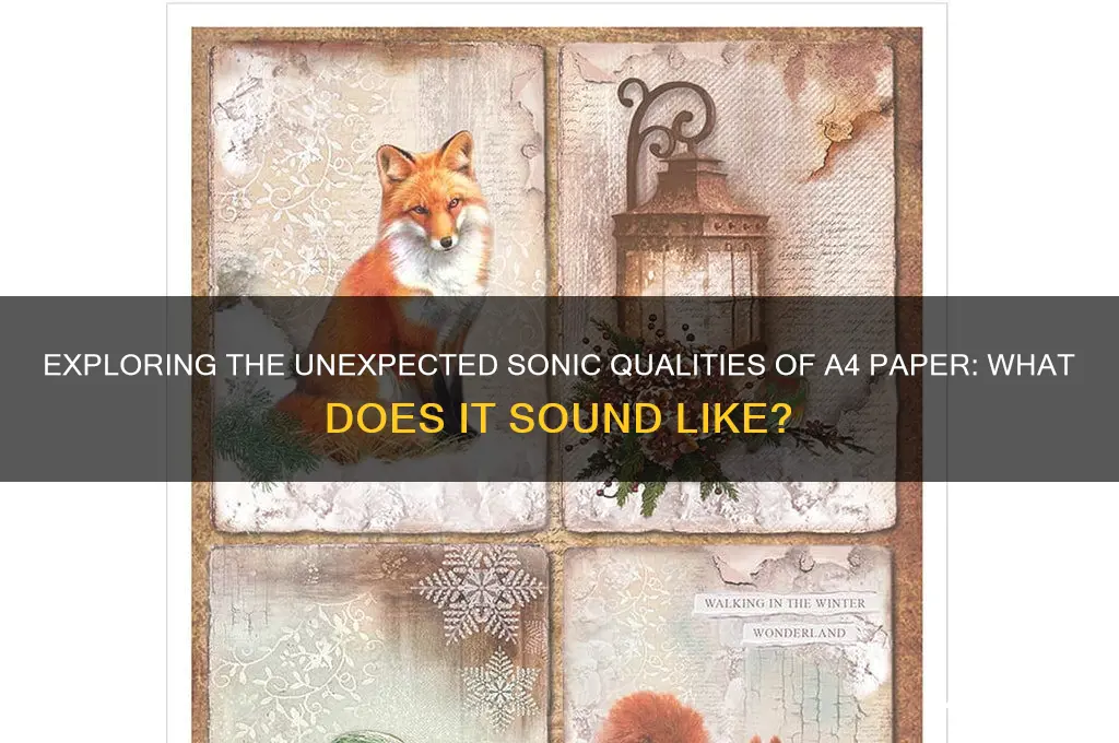 what does a4 sound like