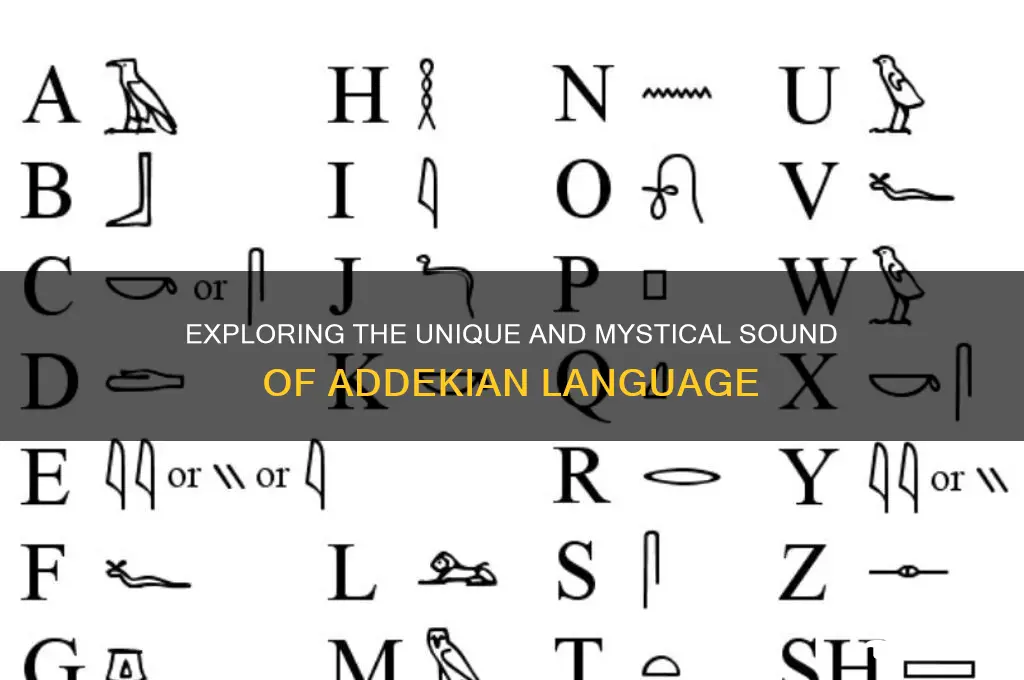 what does addekian sound like
