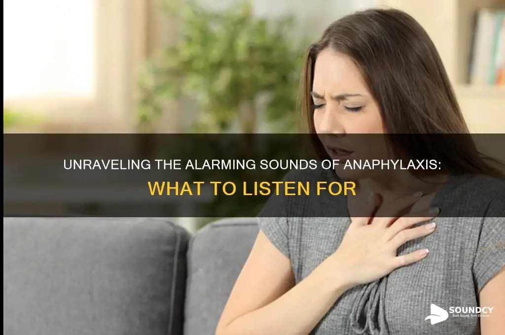 what does anaphylaxis sound like