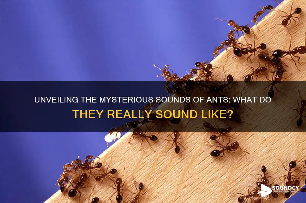 what does ants sound like