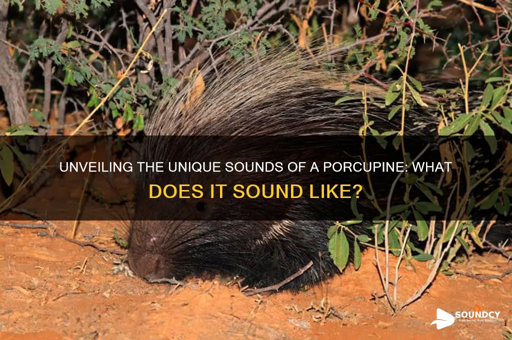 what does aporcupine sound like