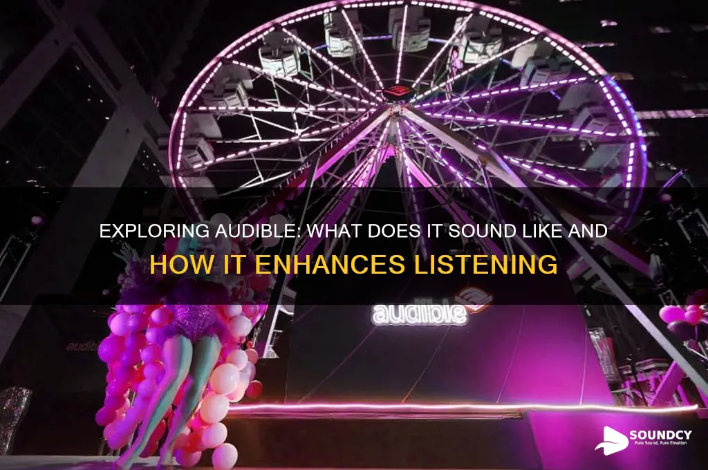 what does audible sound like