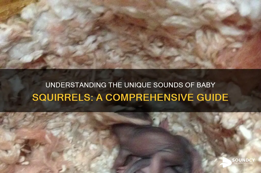 what does baby squirel sound
