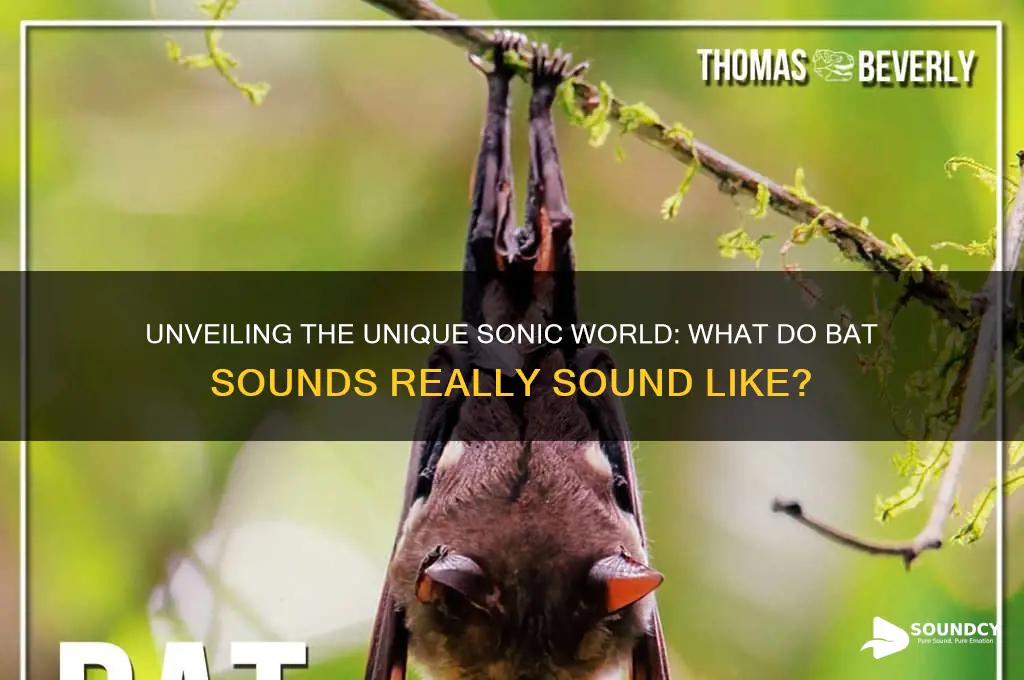 what does bats sound like