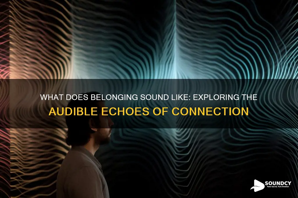 what does belonging sound like